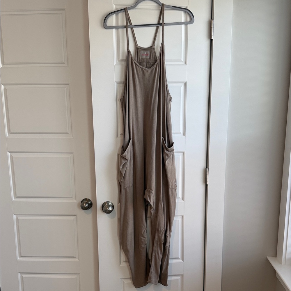 FP Movement by Free People Beige Jumpsuit